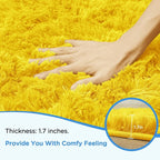 6x9 Yellow Area Rugs for Living Room, Large Fluffy Shag Rug for Bedroom Nursery - Image 5