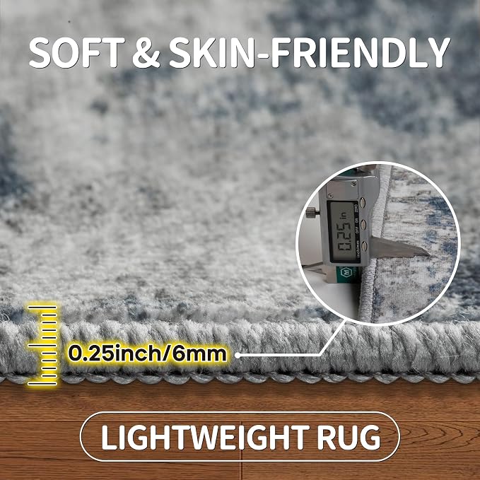 5x7 Area Rugs for Living Room Rug Washable: Modern Rug for Dining Room Bedroom - Image 6