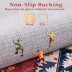 SERISSA Area Rug 4x6 Boho Rugs for Bedroom, Washable Non-Slip Living Room Rugs - Image 5