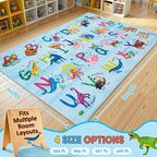 4x6 ABC Classroom Rug for Kids Playroom, Alphabet Rug - Image 2