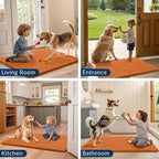 Smiry Dog Door Mat for Muddy Paws 59x35, Absorbent Dirt Trapper, Non-Slip - Image 7