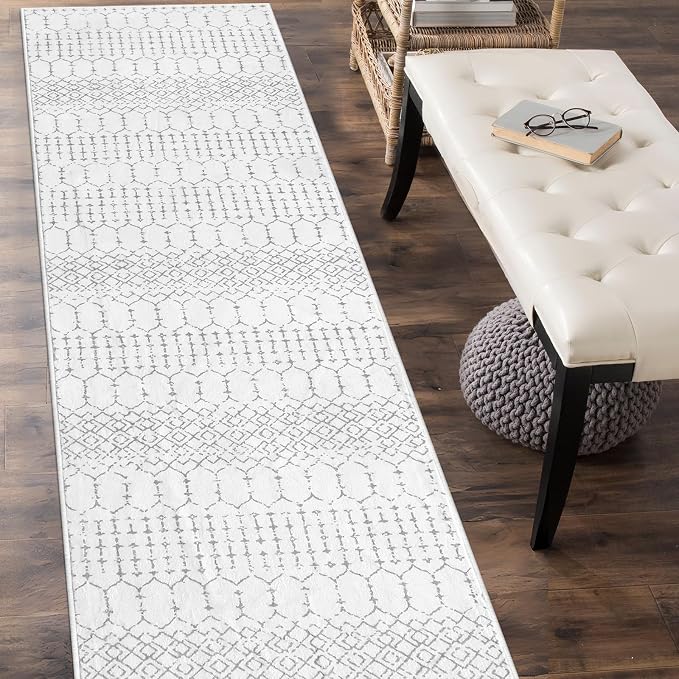 Lahome Moroccan Kitchen Runner Rugs Non Skid Washable - Image 3