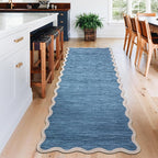 GarveeHome Scalloped Washable Runner Rugs 2x6 Rug Runner Modern Non Slip - Image 2