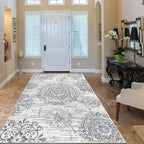 HEBE Area Rugs for Living Room 3'x5', Washable Non Slip Boho Entryway Rug - Image 7