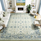 Lessymo Washable Area Rug for Living Room, 9x12 Large Rugs by Lessymo
