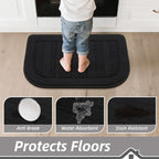 BEQHAUSE 30x18 Inch Kitchen Rug Mat Durable Kitchen Rugs Non-Slip Washable - Image 4