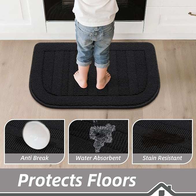 BEQHAUSE 30x18 Inch Kitchen Rug Mat Durable Kitchen Rugs Non-Slip Washable - Image 4