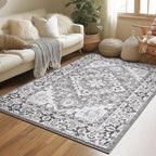 Lessymo 3 x 5 Area Rugs for Living Room- Machine Washable Area Rugs Boho Faux by Lessymo