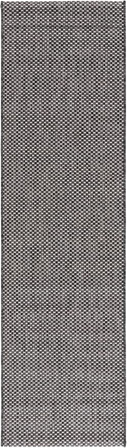 SAFAVIEH Courtyard Collection 2'3" x 20' Black/Beige CY8521 Indoor/ Outside - Image 2