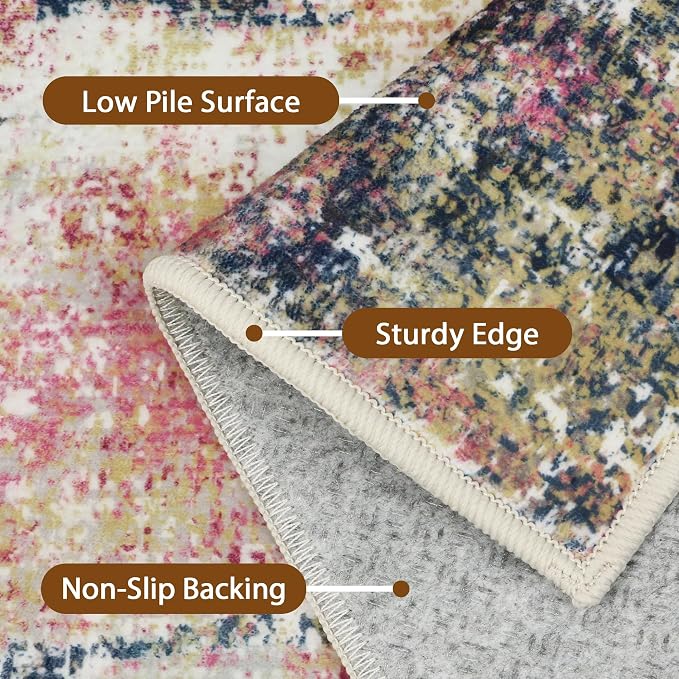 BEIMO Area Rugs 6x9 for Living Room Bedroom, Modern Abstract Machine Washable - Image 8