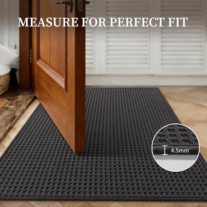 YIHOUSE Indoor Door Mat 20" x 32", Non-Slip Washable Entryway Mat, Dirt Trapper - Image 6