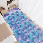 Purple Rainbow Rug for Girls Bedroom Bedside Runner 3x10 Ft, Soft Fluffy Rugs - Image 2