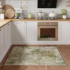 Entryway Rug 2x3 Green Door Mat Indoor Entrance 24x36, Washable Small Throw Rugs - Image 2