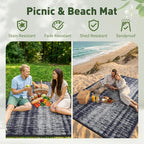 MontVoo Outdoor Rug Waterproof 6x9 ft Outdoor Patio Rug Mat Reversible Plastic - Image 4