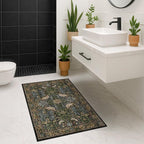 Hazo Haus Washable Dark Vintage Floral Rugs - Image 8