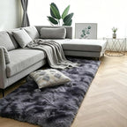 2x6 Dark Grey Fluffy Shag Rug for Bedroom, Soft Plush Fuzzy Washable Floor Non - Image 2
