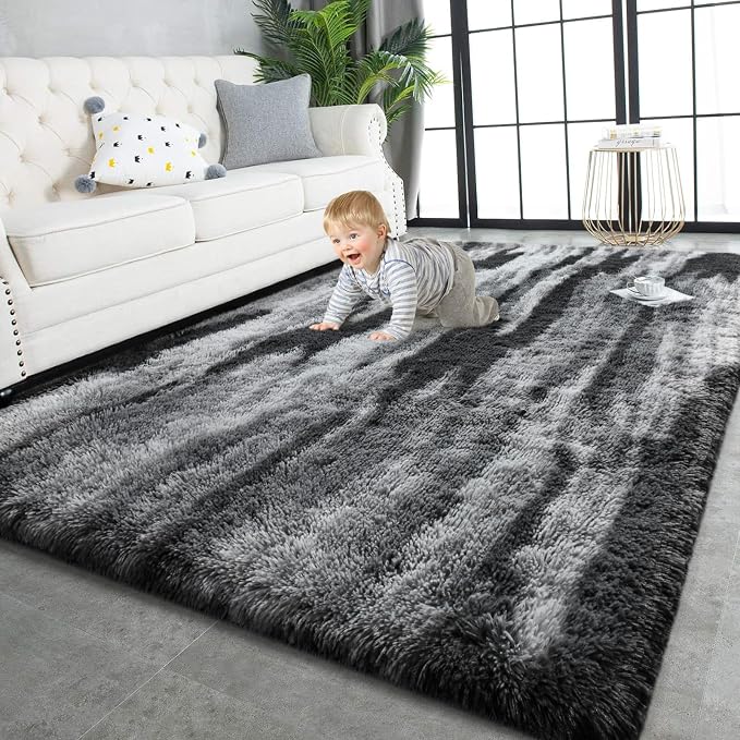 TWINNIS Super Soft Shaggy Rugs Fluffy Carpets, 5x8 Feet, Indoor Modern Plush by TWINNIS