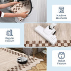 GarveeHome 4x6 Area Rug Small Washable Living Room Rug Scalloped Rug - Image 6