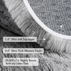 8x10 Ft Extra Large Shag Rugs for Living Room, Tie Dyed Ultra Soft Fluffy Furry - Image 8