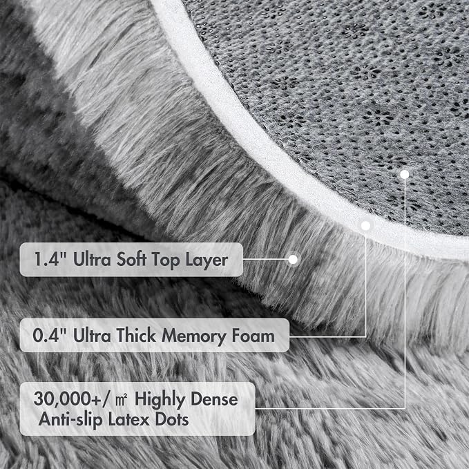 8x10 Ft Extra Large Shag Rugs for Living Room, Tie Dyed Ultra Soft Fluffy Furry - Image 8