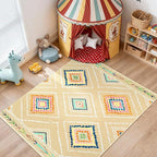 BESTSWEETIE Area Rug 9x12 Rug Machine Washable Non-Slip Low Pile Print Pattern - Image 8