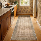 LIANLAM 2x6 Washable Area Rug, Vintage Boho Traditional Pattern, Non-Slip Stain by LIANLAM