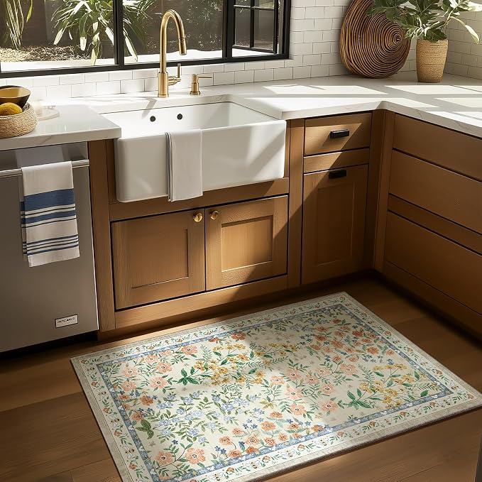 Machine Washable Area Rugs for Entryway: Door Mat Indoor Entrance 2x3 Small - Image 2