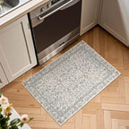 jinchan Zenith Floral 2x3 Rug for Entryway Washable Kitchen Mat Non-Slip - Image 2
