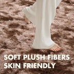 7x10 Ft Extra Large Shag Brown Area Rug - Image 4