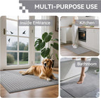Front Door Mat 17''x30'', Absorbent Dirt Resist Washable Non Slip Low-Profile - Image 9