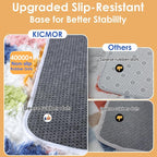 KICMOR Large 6x9 Area Rugs for Living Room, Fluffy Soft Colorful Checkered Shag - Image 4