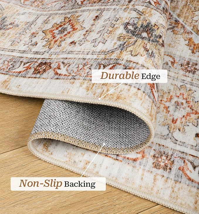 befbee 2x8 Runner Rug Washable Hallway Runner Rug Ultra-Thin Soft Kitchen Rug - Image 3