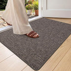 Color&Geometry Small Ultra Thin Indoor Door Mat 17"x30", Non Slip Rubber Backed by COLORG