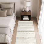 Nakagishi 2X4 Rug Washable Area Rug: Small Soft Boho Farmhouse Neutral Moroccan - Image 4