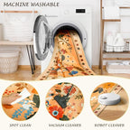 RELEANY Floral 2x8 Area Rugs Washable Print Boho Cute Carpet Non Slip Flower - Image 4
