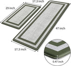 Mattitude Kitchen Mats Set of 2 Cushioned 0.47 inch Thick Rugs Non-Skid - Image 3