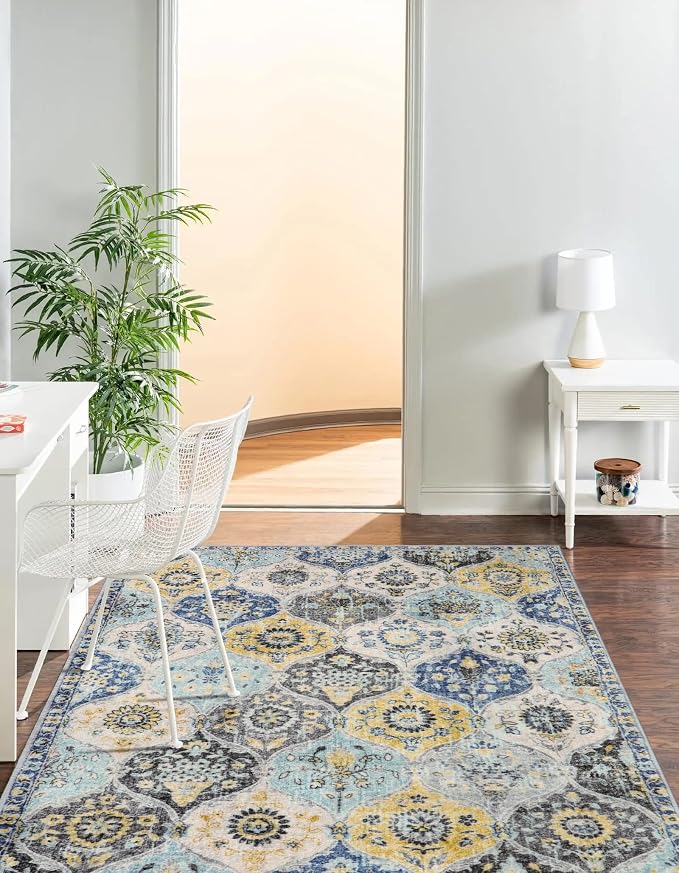 Lahome Moroccan Trellis Washable Small Area Rug, 3x5 Area Rug - Image 6