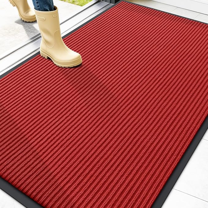 OLANLY Front Door Mat Indoor Outdoor Entrance, Waterproof Heavy Duty Doormat by OLANLY