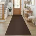 KOZYFLY Cotton Runners for Hallway 3x8, Wide Washable Runner Rug, Woven Non by KOZYFLY