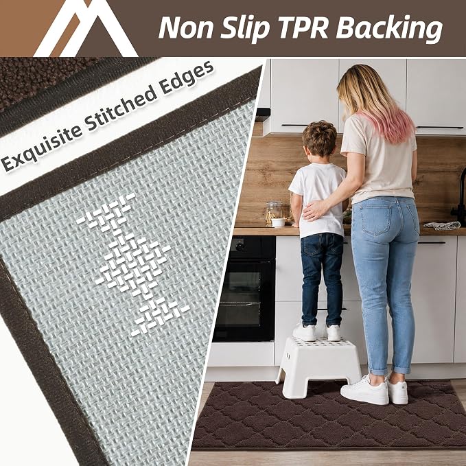 COSY HOMEER Soft Kitchen Rugs for in Front of Sink Super Absorbent Kitchen - Image 5