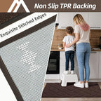 COSY HOMEER Soft Kitchen Rugs for in Front of Sink Super Absorbent Kitchen - Image 5