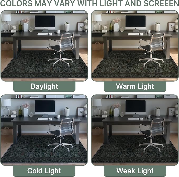 36"x60" Office Chair Mat for Hardwood Tile Floor, Under Desk Carpet Protector - Image 6
