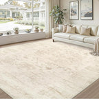 10x12 Area Rug for Living Room: Vintage Boho Neutral Washable Rug Indoor Soft - Image 9
