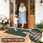 OLANLY Front Door Mat Outside Entrance 35x23, Heavy Duty Sturdy Natural Rubber - Image 6