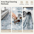 Soalmost Area Rugs 4x6 for Living Room, Vintage Abstract Washable Rugs for - Image 9