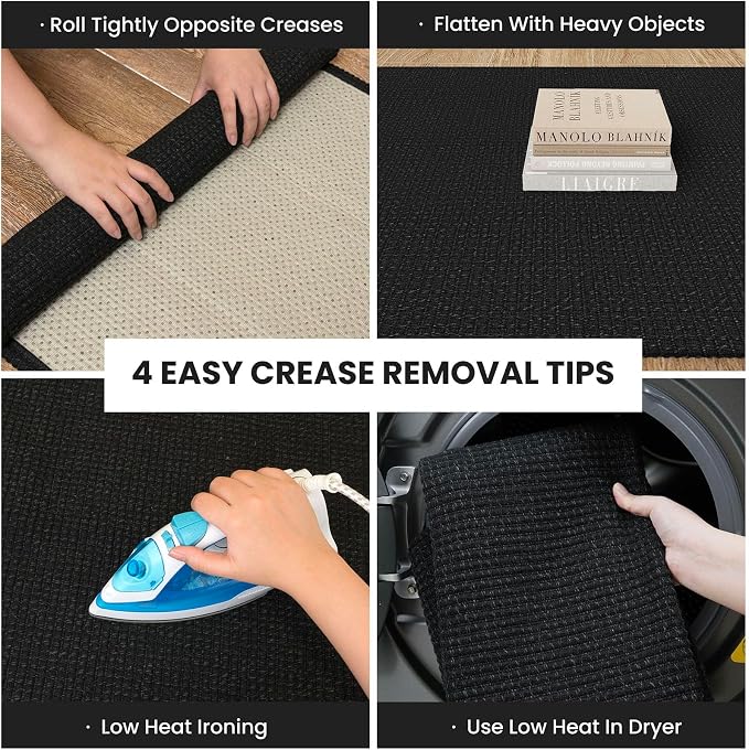 IOHOUZE Washable Runner Rug 2x10 Non Slip Rubber Backed Long Hallway Runner - Image 2