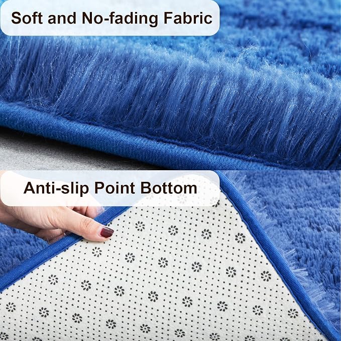 TWINNIS Super Soft Shaggy Rugs Fluffy Carpets 8x10 Feet, Indoor Modern Plush - Image 2