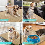 OLANLY Dog Door Mat for Muddy Paws 32x20, Paw Print Design, Absorbs Moisture - Image 7
