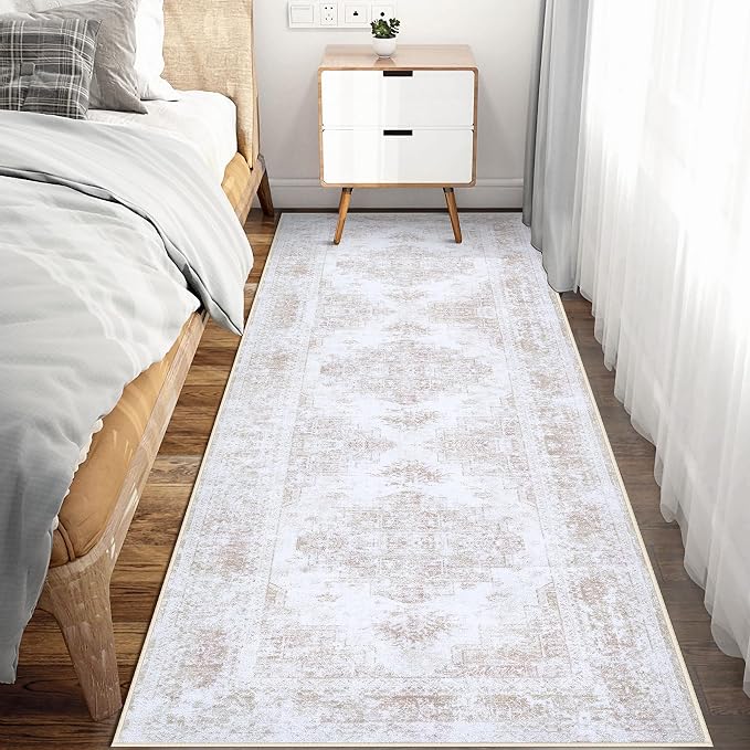 XLUEZ Runner Rug 2x6 Vintage Rugs, Machine Washable Kitchen Runner Retro - Image 3