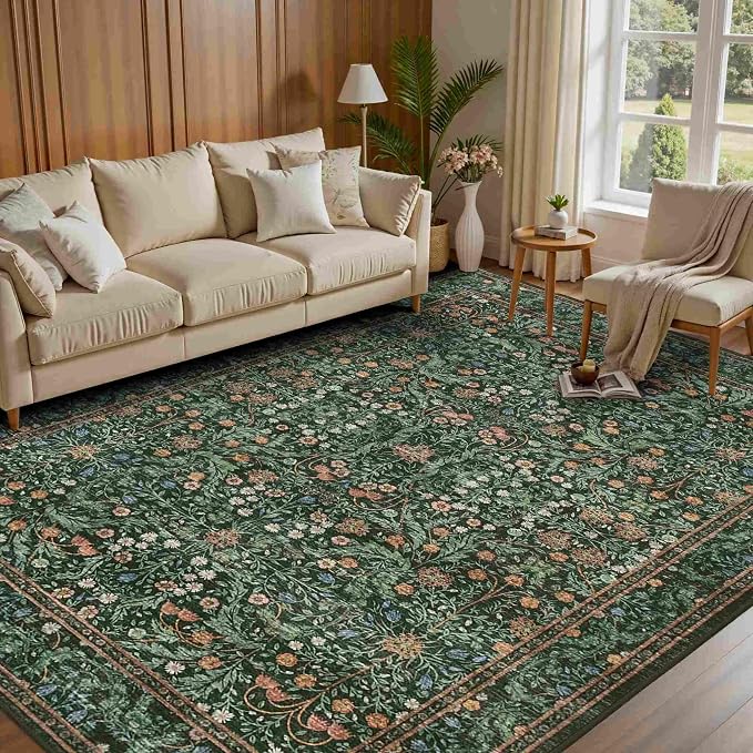 Rugxara 5x7 Area Rugs for Living Room Bedroom, Large Washable Rug, Non Slip & - Image 4